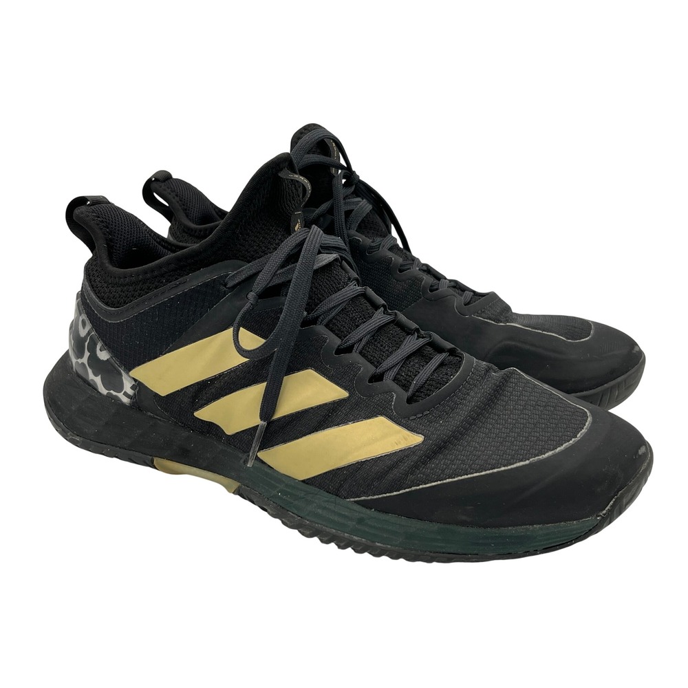 Adidas Marimekko Adizero Ubersonic 4 Tennis Shoes Black Gold GZ8467 Womens 9.5